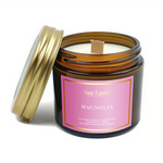 Candela profumata di soia con stoppino in legno magnolia 120 ml - Your Candle