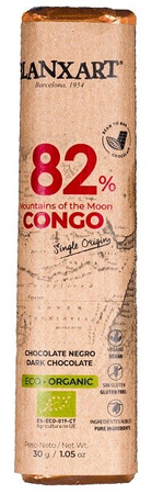 Cioccolato amaro 82% congo senza glutine bio 30 g