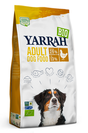 Cibo per cani adulti, pollo biologico 2 kg – Yarrah