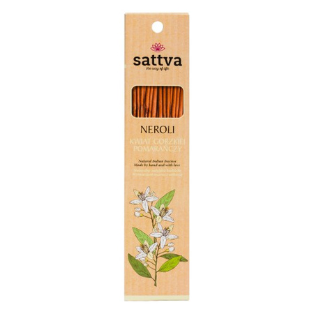 Incenso indiano al fiore d'arancio amaro (15 bastoncini) 30 g - Sattva