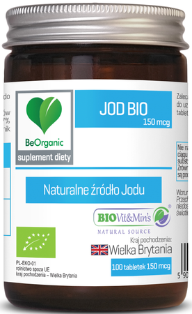 Iodio (150 mcg) integratore alimentare 100 compresse Biologico – Be Organic