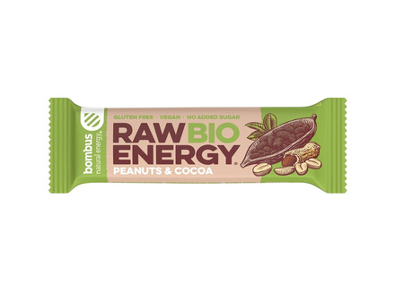 RAW ENERGY BIO barretta senza glutine al cacao e arachidi BIO 50 g