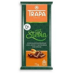 Cioccolato al latte con mandorle con stevia 75 g