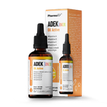 Vitamina ADEK junior per bambini gocce (300 mcg + 10 mcg + 4 mg + 20 mcg) integratore alimentare senza glutine 30 ml - Pharmovit