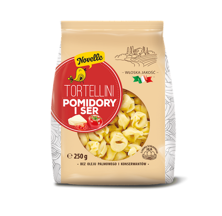 Tortellini pomodoro e formaggio 250 g - Novelle