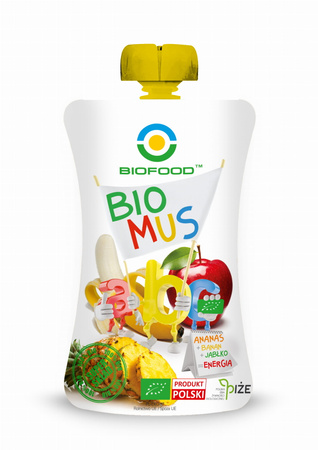 Mousse di ananas, banana e mela BIO 90 g