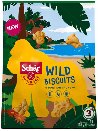 SET 5 x Biscotti selvatici - biscotti senza glutine 115 g - Schar