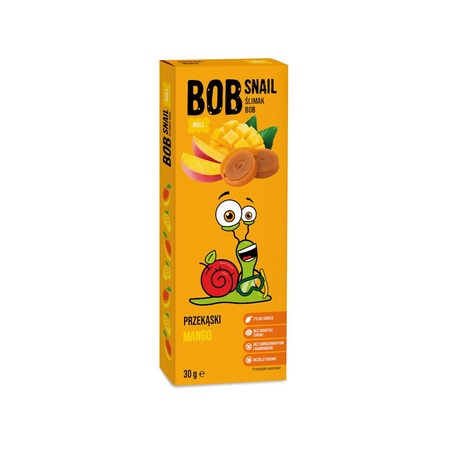 Snack Roll Mango senza zuccheri aggiunti senza glutine 30 g – Bob Snail