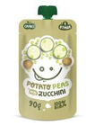 Pappa Patate, Piselli e Zucchine Biologico dal 6° mese 90 g – Ovko