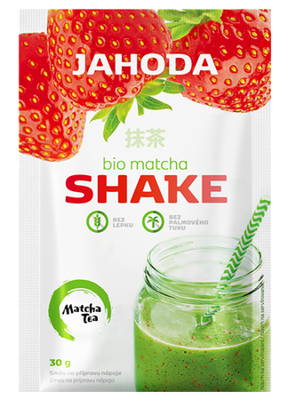 Shake in polvere con Matcha e fragole senza glutine Biologico 30 g – Amylon