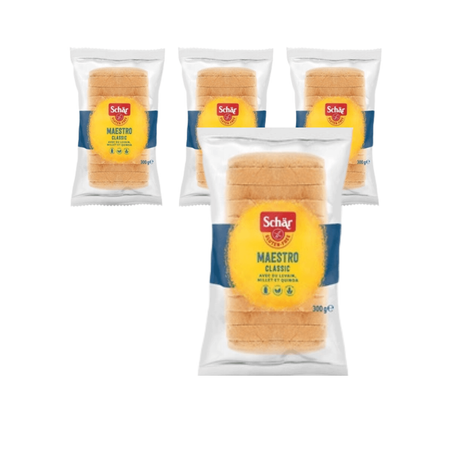 SET 4 x Maestro classic - pane bianco senza glutine 300 g