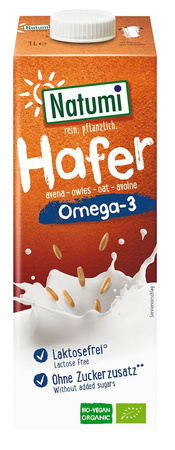 Bevanda all'avena omega-3 senza zuccheri aggiunti bio 1 l