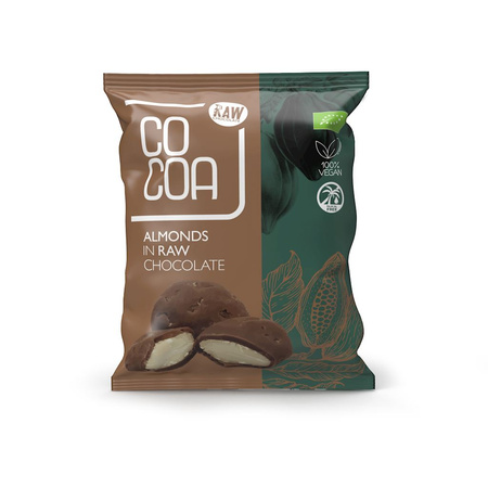 Mandorle al cioccolato crudo biologico 70 g – Cocoa