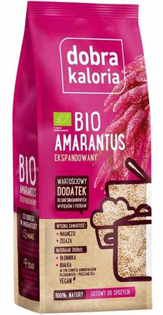 Amaranto soffiato Biologico 120 g – Dobra Kaloria