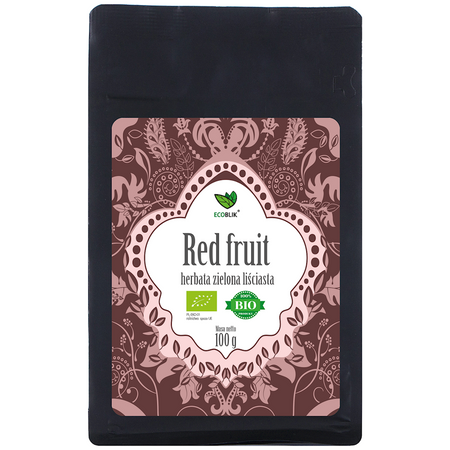 Tè verde in foglie frutti rossi biologico 100 g – Ecoblik