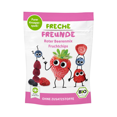 Patatine ai frutti di bosco senza glutine per bambini bio 10 g - Freche Freunde