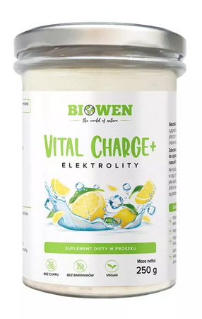 Elettroliti al gusto di limone in polvere Vital Charge+ 250 g – Biowen