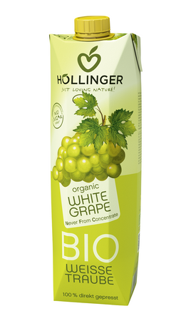 Succo d'uva bianca NFC Biologico 1 l – Hollinger