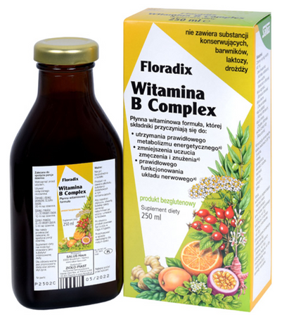 Integratore alimentare liquido senza glutine di vitamina B Complex 250 ml - Salus (Floradix)