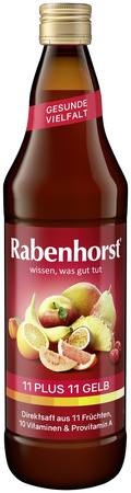 Succo Multifruit (giallo) multivitaminico 11 plus 11 NFC 750 ml - Rabenhorst