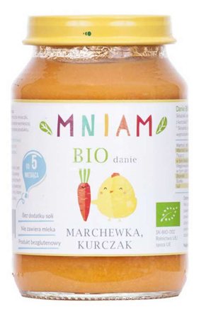 Piatto di carote e pollo da 5 mesi BIO 190 g - yum