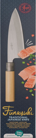 Coltello per affettare il pesce tradizionale giapponese Funayuki 1 pz. (250 g) - Terrasana