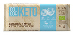 Cioccolato al cocco keto con olio mct senza zuccheri aggiunti BIO 40 g - Cacao