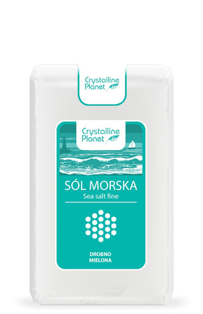 Sale marino finemente macinato 600 g – Crystalline Planet