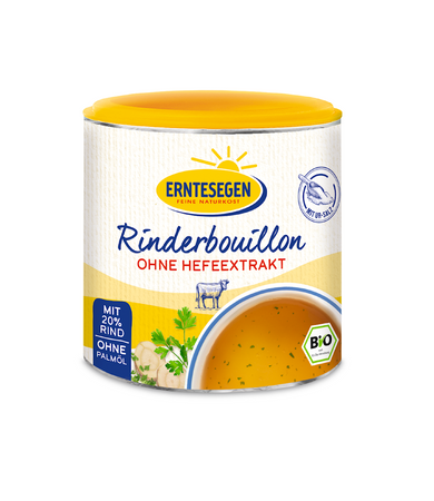 Brodo di manzo senza lievito in polvere bio 120 g - ERNTESEGEN