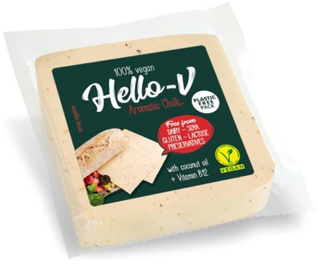 SET 8 x Alternativa di formaggio vegetale con peperoncino - Cubo da 200 g