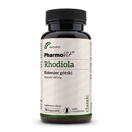 Rhodiola rosea estratto (140 mg) integratore alimentare senza glutine 90 capsule – Pharmovit
