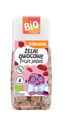 Gelatine di frutta senza glutine alla mela e alla fragola BIO 75 g - Biominki