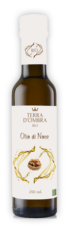 Olio di noce spremuto a freddo bio 250 ml - Terra D'Ombra