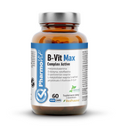 Integratore alimentare di vitamina B Complex 60 capsule 31,2 g (etichetta pulita) - Pharmovit