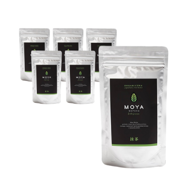 KIT 6 x tè verde matcha in polvere giornaliero BIO 100 g