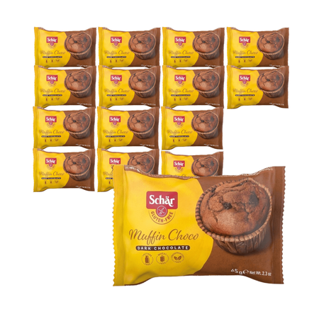 SET 15 x Muffin al cioccolato e cacao, senza glutine 65 g - Schar