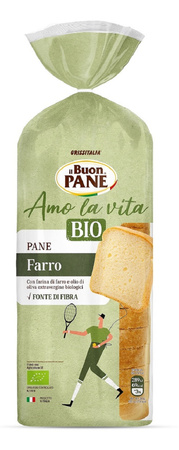 Pane per toast di farro affettato biologico 400 g – Il Buon Pane