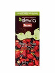 Cioccolato fondente con frutti di bosco senza zucchero, senza glutine 125 g – Torras