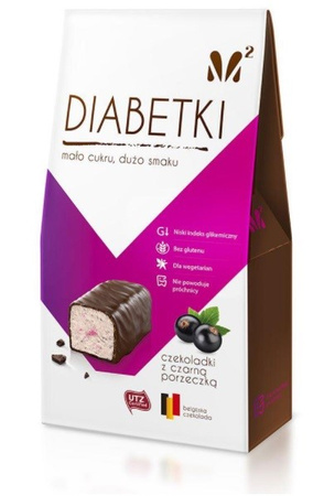 Cioccolatini al ribes nero senza zucchero 100 g