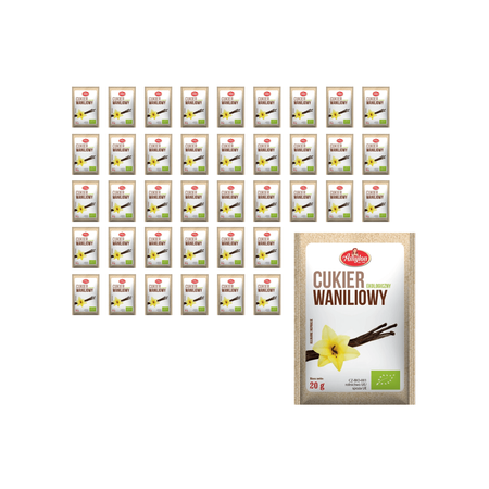 SET 40 x Zucchero vanigliato bio 20 g