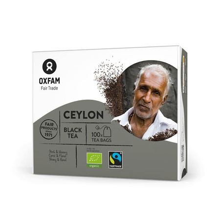 Tè nero dello Sri Lanka del commercio equo e solidale Bio (100 x 1,8 g) 180 g