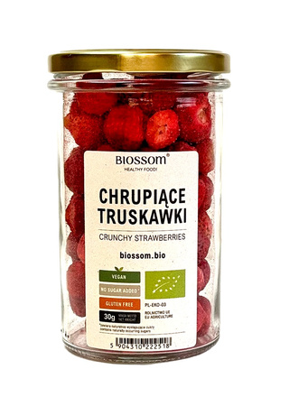 Croccante alla fragola senza glutine bio 30 g - BIOSSOM