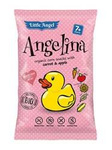 Mini Soffietti di mais angelina carota e mela, dal 7° mese, biologici, senza glutine 30 g – Little Angel