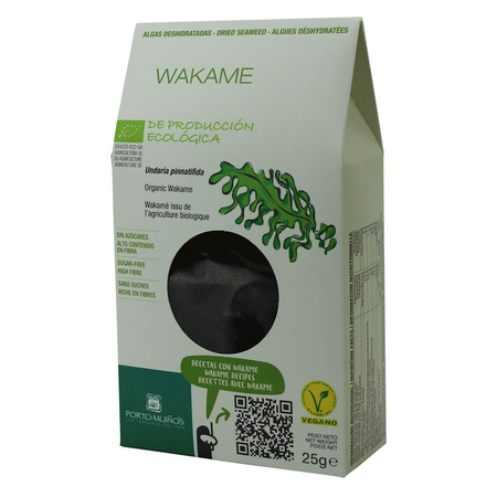 Alghe marine wakame essiccate biologiche 25 g – Porto Muinos