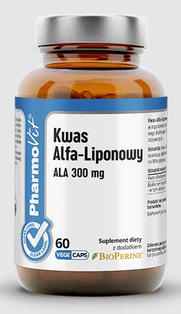 Acido alfa-lipoico ALA (300 mg) integratore alimentare senza glutine 60 capsule - Pharmovit (Clean Label)