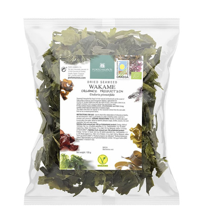 Alghe marine essiccate - Wakame Biologico 100 g – Porto Muinos