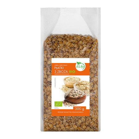 Fiocchi mix 3 cereali BIO 300 g - BioLife