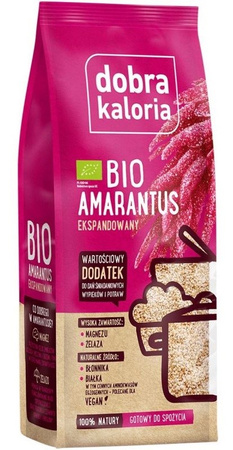 Amaranto soffiato Biologico 120 g – Dobra Kaloria