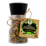 Sale himalayano in un macinino con erbe aglio bio 140 g