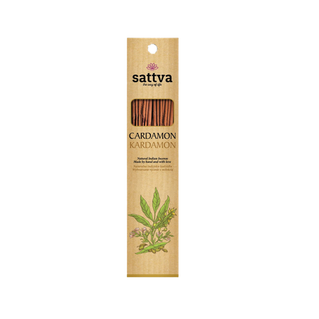 Incenso indiano al cardamomo (15 pezzi) 30 g - Sattva